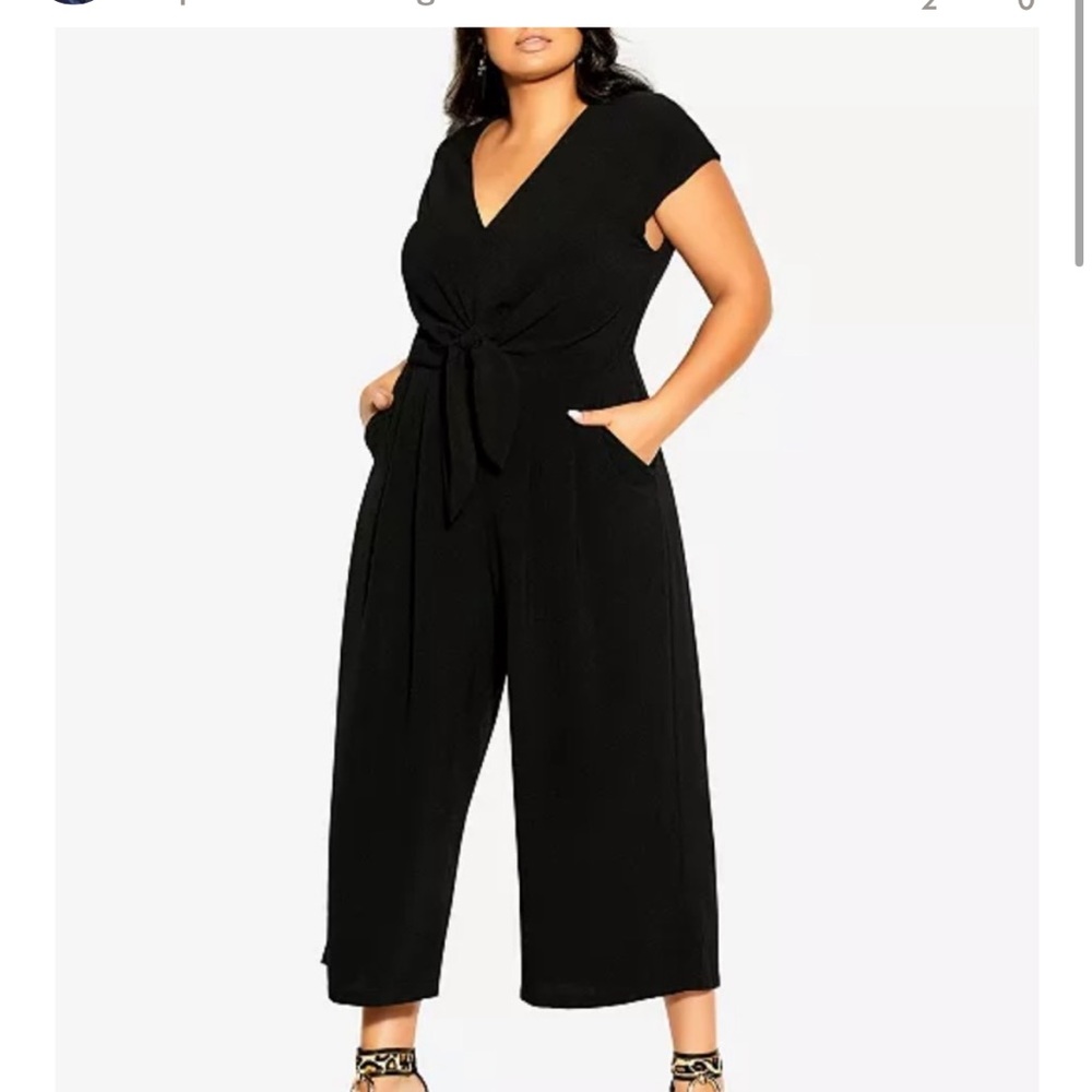 NWT City Chic black jumpsuit